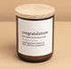 The Commonfolk Collective Dictionary Candle - Congratulations