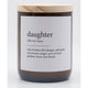 The Commonfolk Collective Dictionary Candle - Daughter - Barefoot Blvd