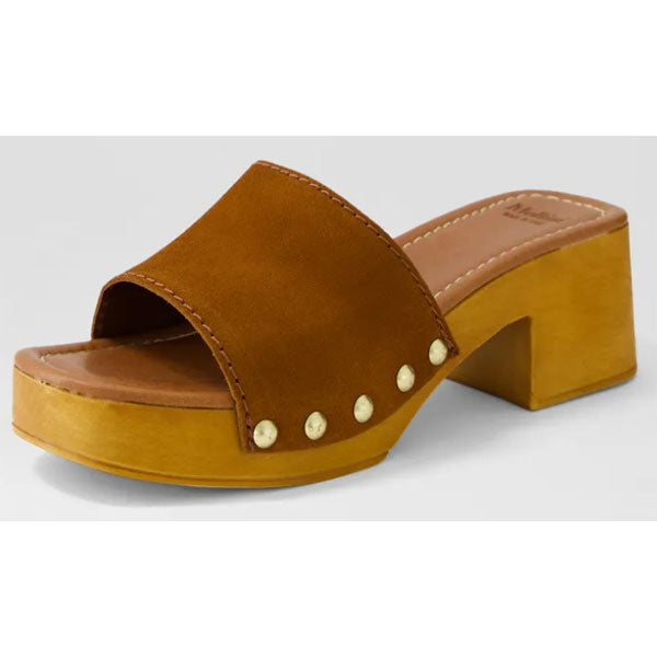 Mollini Glaya Brown Suede – Barefoot Blvd - Main Image