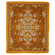 Wandering Folk Ornate Floral Throw - Ginger