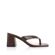 Verali Stoked Block Heel Thong - Chocolate Brown