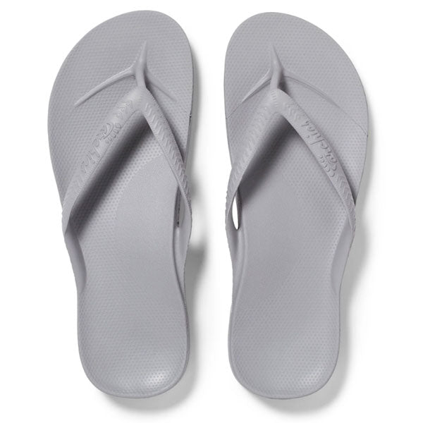 Archies Arch Support Thongs - Adults Grey – Barefoot Blvd