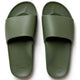 Archies Arch Support Slides - Adults Olive - Barefoot Blvd