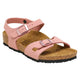 Birkenstock Rio Birkibuc - Pink Clay Kids - N - Barefoot Blvd
