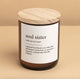 The Commonfolk Collective Dictionary Candle - Soul Sister - Barefoot Blvd