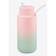 Frank Green Ceramic Reusable Bottle - 34oz/1L - Gradient Blushed/Mint