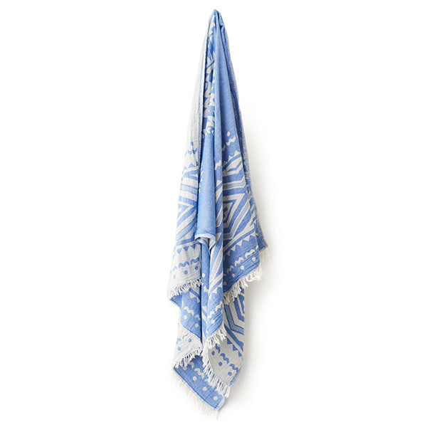 Feliz & Co Aztec Towel - Blue - Barefoot Blvd