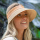 Rigon Audrey Wide Brim Visor - Natural - TM531