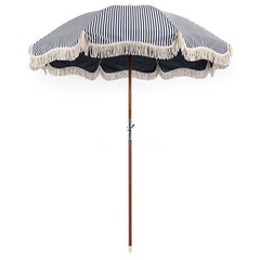 Business & Pleasure Premium Umbrella - Laurens Stripe Navy - Barefoot Blvd