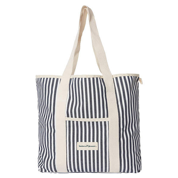 Business & Pleasure Beach Bag - Laurens Navy Stripe - Barefoot Blvd