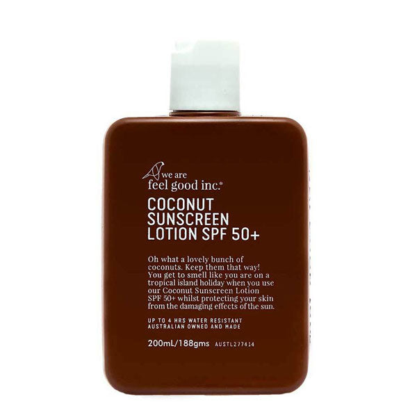 We are Feel Good - Coconut Sunscreen - SPF 50 200ml - Barefoot Blvd