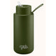 Frank Green Ceramic Reusable Bottle - 34oz/1L - Khaki