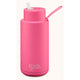 Frank Green Ceramic Reusable Bottle - 34oz/1L - Neon Pink