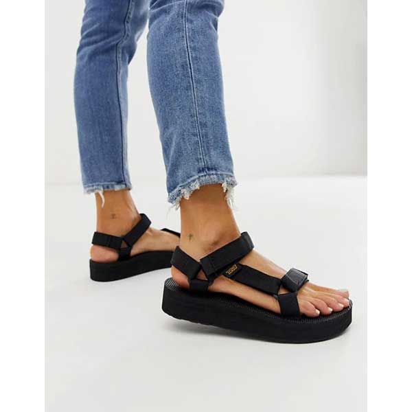 Womens store black tevas